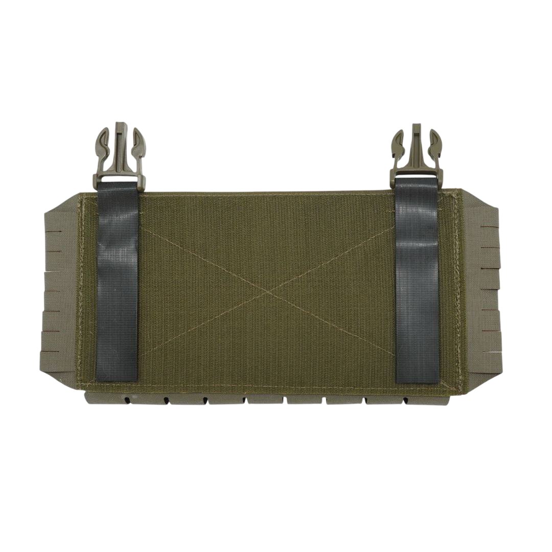 Paradox Placard - Modular Robustheit in Olivgrün mit Lasercut-MOLLE-Seitenflügeln und G-Hooks. Ideal für taktische Ausrüstung im Jagd- und Schießsport.