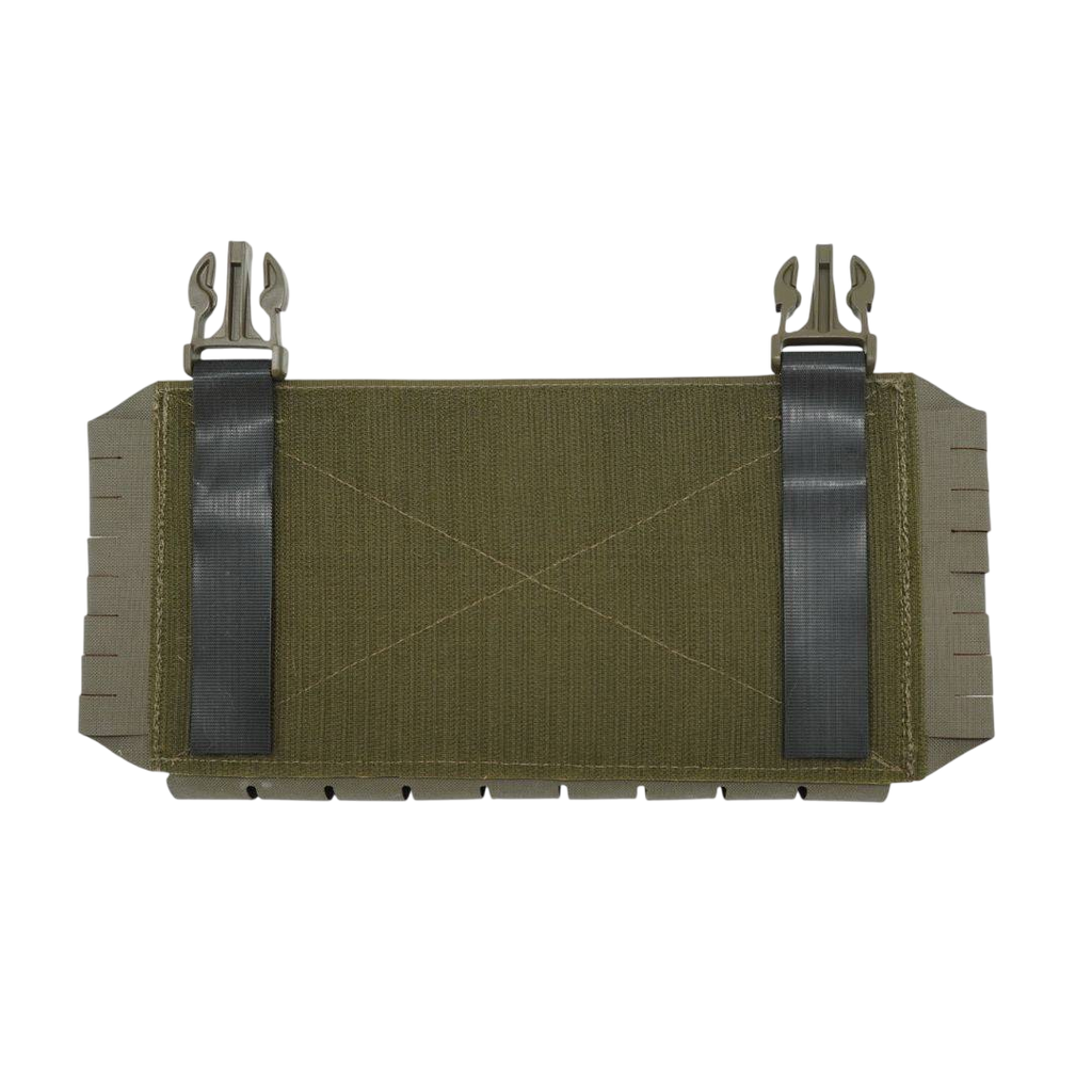 Paradox Placard - Modular Robustheit in Olivgrün mit Lasercut-MOLLE-Seitenflügeln und G-Hooks. Ideal für taktische Ausrüstung im Jagd- und Schießsport.